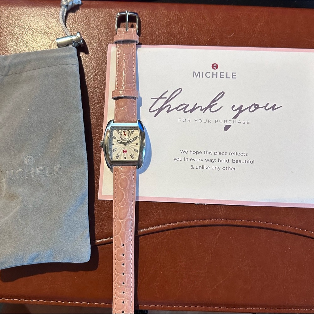 Michele watch with genuine diamonds